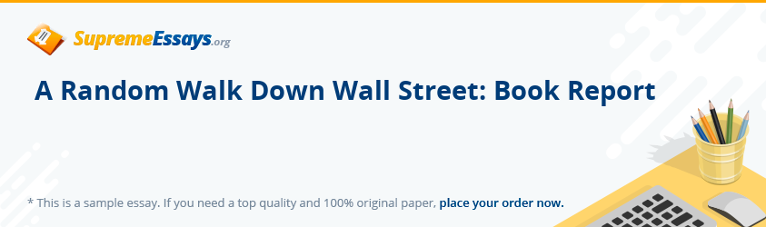 A Random Walk Down Wall Street: Book Report